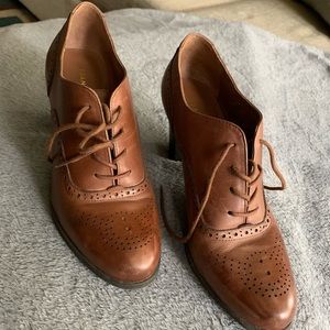 Franco Sarto Lace Up Oxford Heel